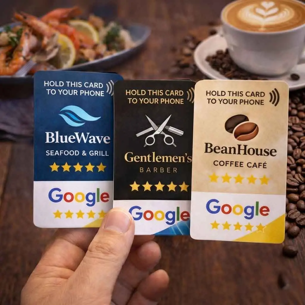 Examples of custom-branded VIP NFC cards